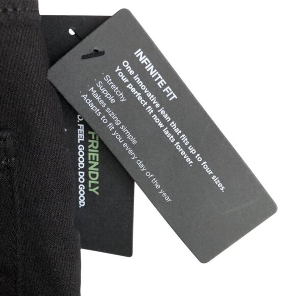Silver Jeans Infinite Fit High Rise Straight Leg Jeans Sz Small Black Denim NWT - Picture 10 of 13